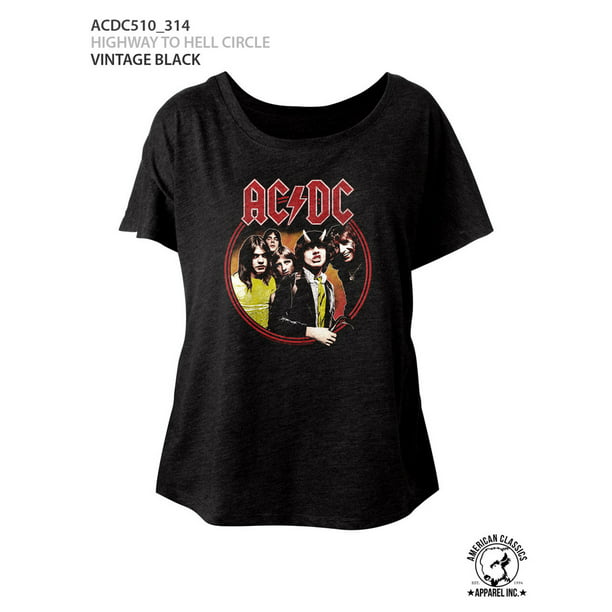 Official AC/DC Women's Fitted T-Shirt Highway To Hell